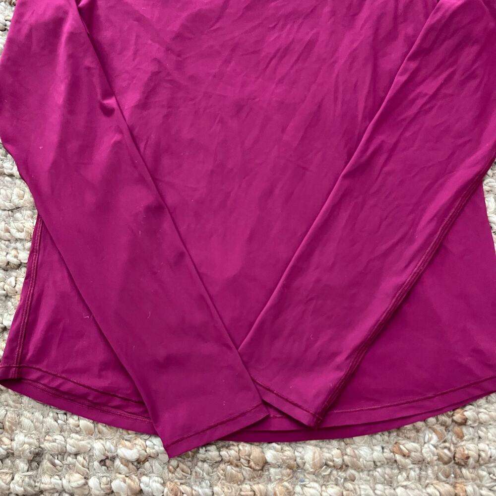 Lululemon Sculpt Long Sleeve Shirt Deep Luxe Mesh Running Top Women's 6 Est - Picture 8 of 10